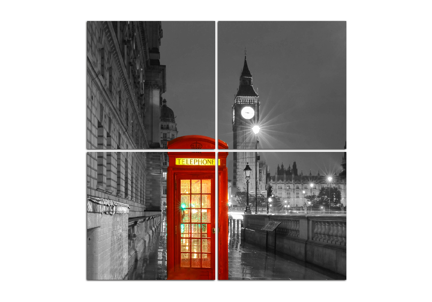Obraz na plátně - Věž Big Ben - čtverec Obraz na plátně - Věž Big Ben - čtverec